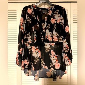 City Chic Sheer Blouse